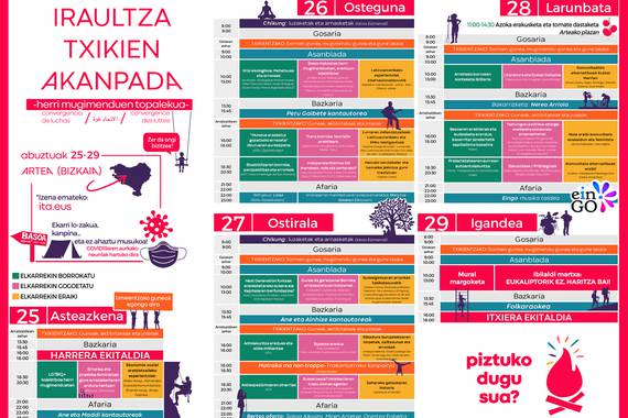 Iraultza Txikien Akanpada egingo da abuztuan Arteagan
