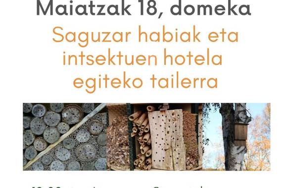 Saguzar habiak eta intsektuen hotela egiteko tailerra