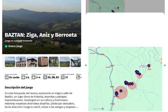 Roadgames app-aren bidez Baztan ezagutuz jokatzeko aukera