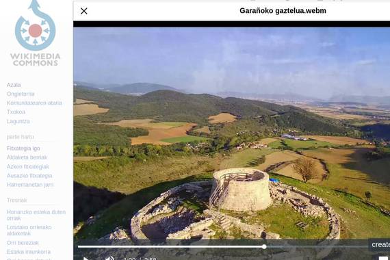 Euskal ondarea airetik drone bidez, Wikipediarako irudi libreak