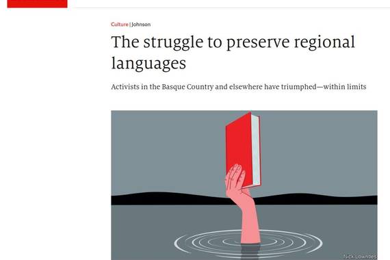 Euskararen normalizazioa aipagai The Economist aldizkarian