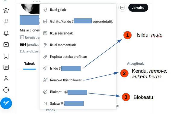 Remove jarraitzaileak: Twittereko blokeo arin berria