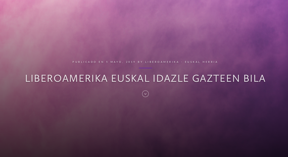 Liberoamerika, euskal idazle gazteen bila