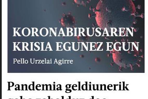 Koronabirusari buruzko e-posta buletina sortu du Berriak