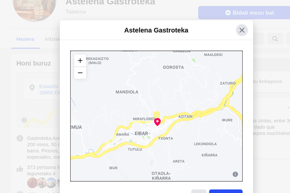 Facebook-eko mapa berriak, txukun euskaraz