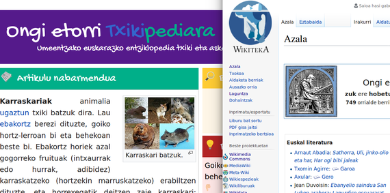 Wikimedia lantegia: Txikipedia, Wikiteka, bot-ak...