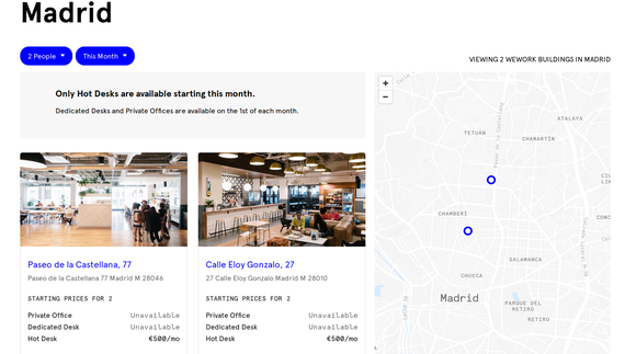 WeWork, bulego lanerako AirBNB bat