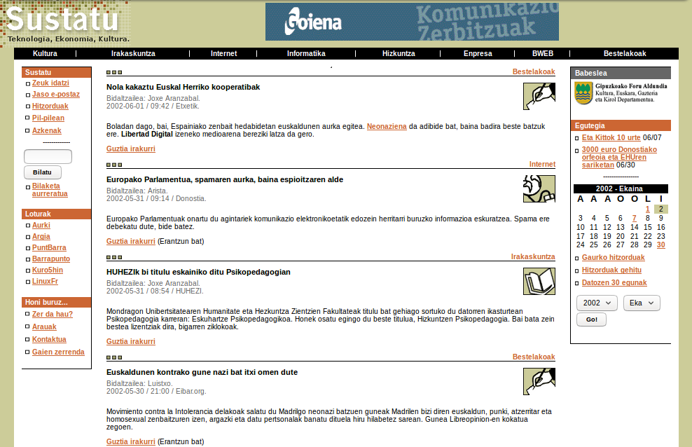 Sustatuk 15 urte - Historikoa 2002