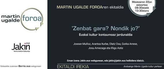 Kultur kontsumoaz jardunaldia: ''Zenbat gara? Nondik jo?'