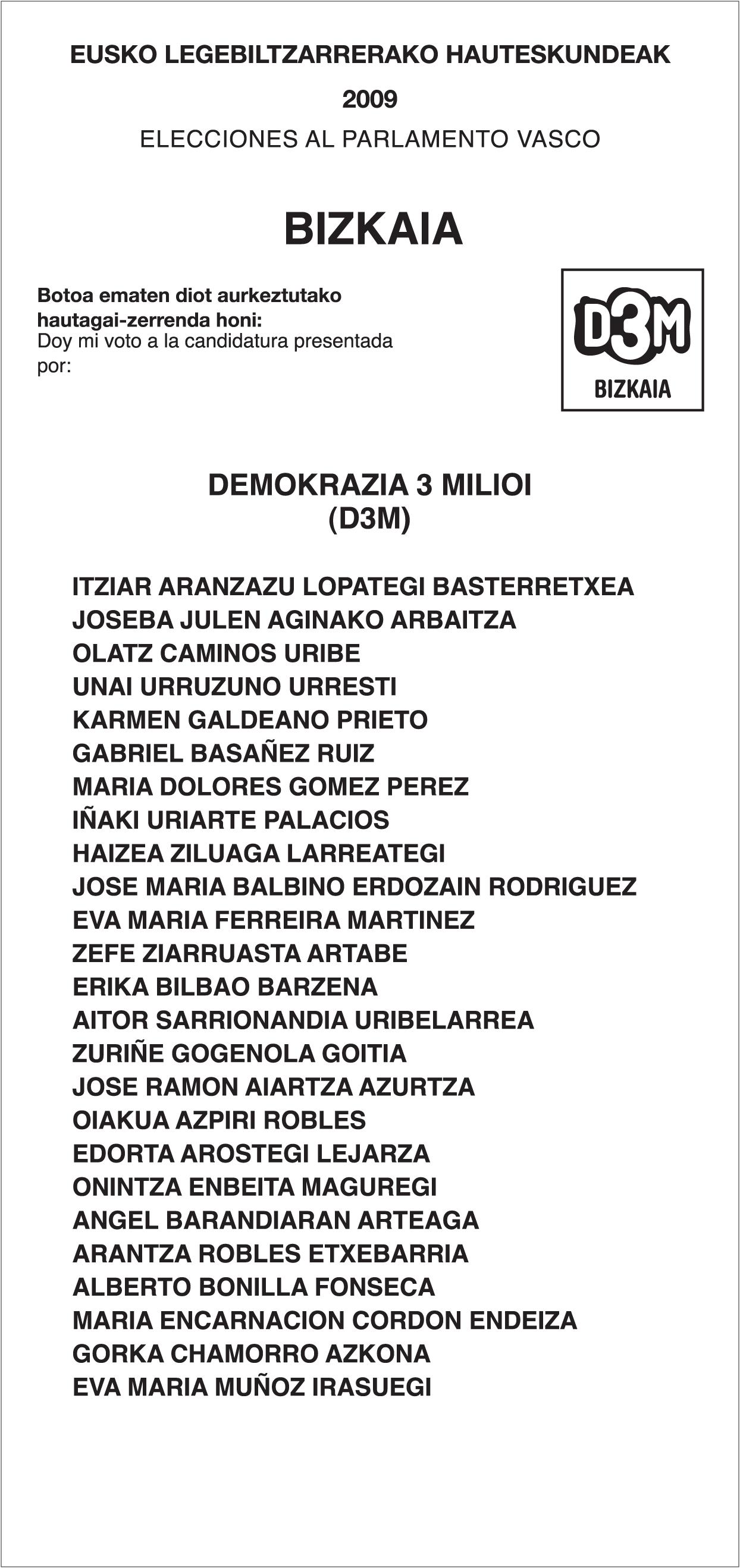 D3M - Bizkaia