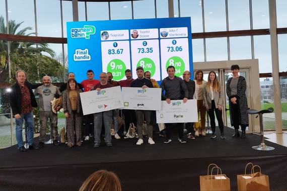 Egunean Behin jokoaren Donostiako finalean, ospakizuna eta lehia