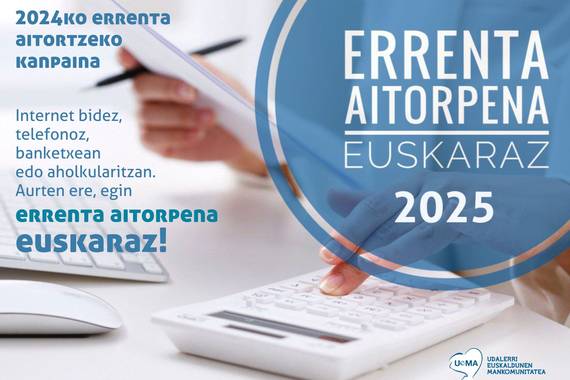 Errenta aitorpena euskaraz egin ahal izateko argibideak eman ditu UEMAk