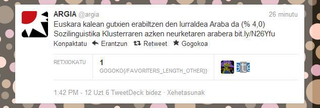 Twitter euskaraz