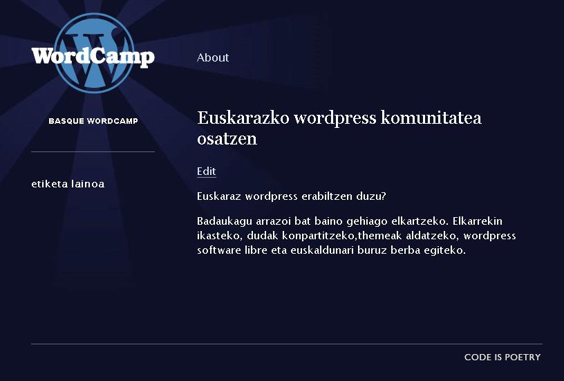 basque wordcamp