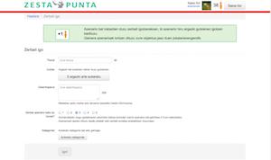 Zestapunta interfazea