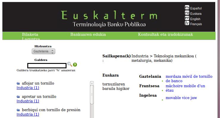 Euskalterm 2011ko bertsioa