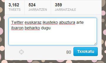 Twitter euskaraz