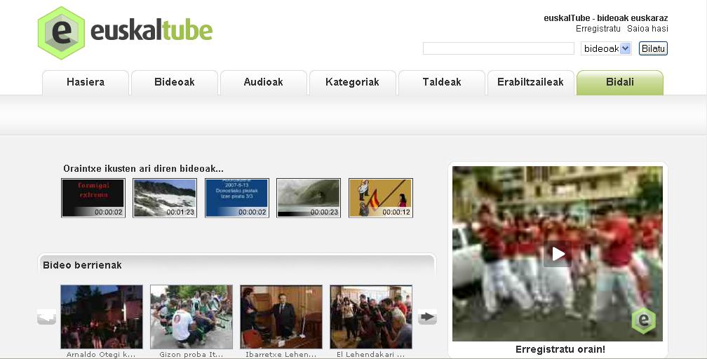 Euskaltuberen itxura berria
