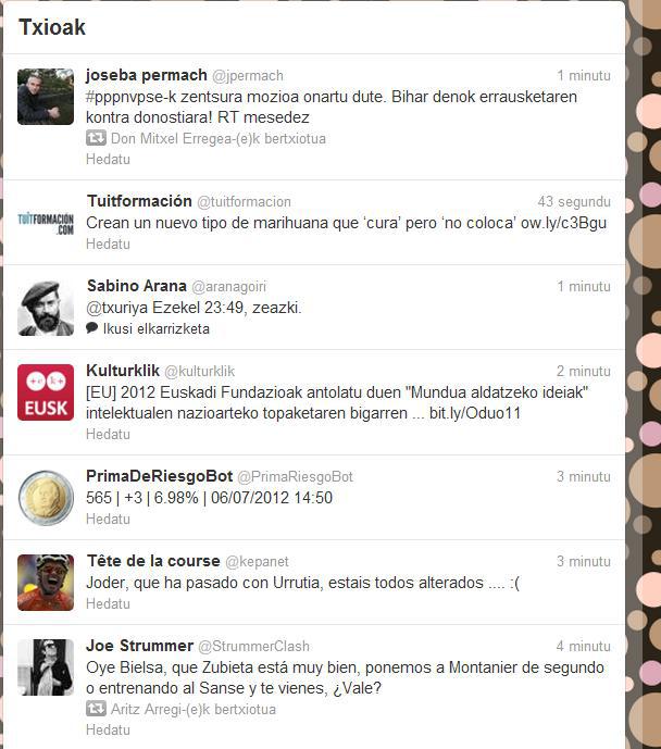 Twitter euskaraz