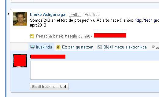 Google Buzz euskaraz