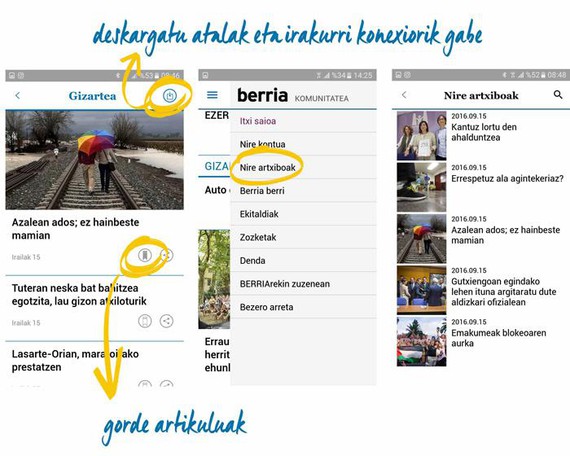 Aplikazio mugikorra kaleratu du Berriak