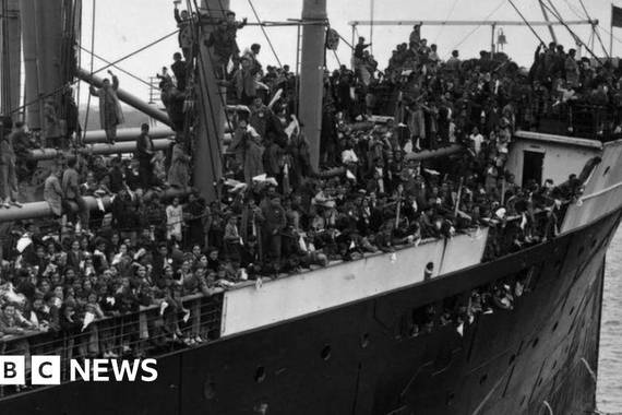 Southamptonen "gerrako euskal umeen" etorreraren oroigarria jarri dute