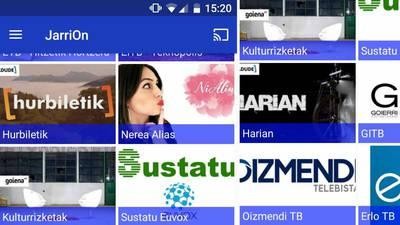 Kanaldude ere JarriOn aplikazioan sartu da