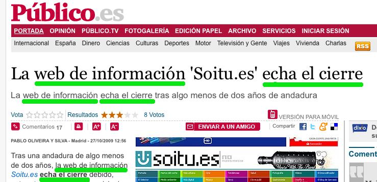 Soitu, Público-n