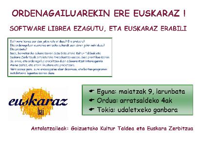 Linux ikastaroa Goizuetan
