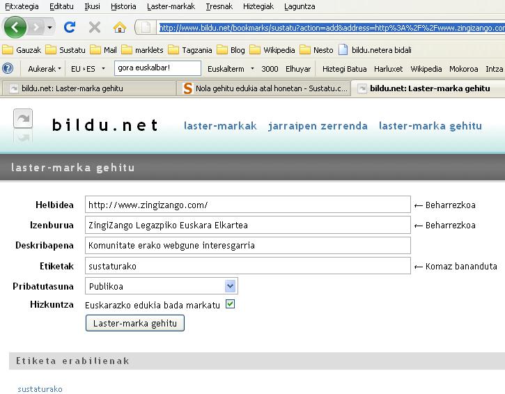 Jamaika atala, Bildu.net-en bidez