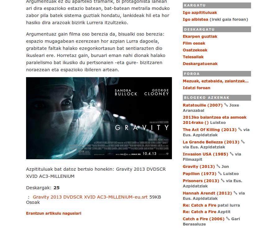 Azpitituluak.com film aukeraketa