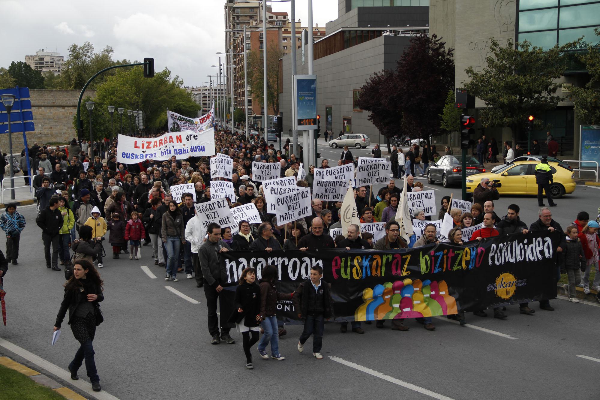 Kontseiluaren manifestazioa Iruñean