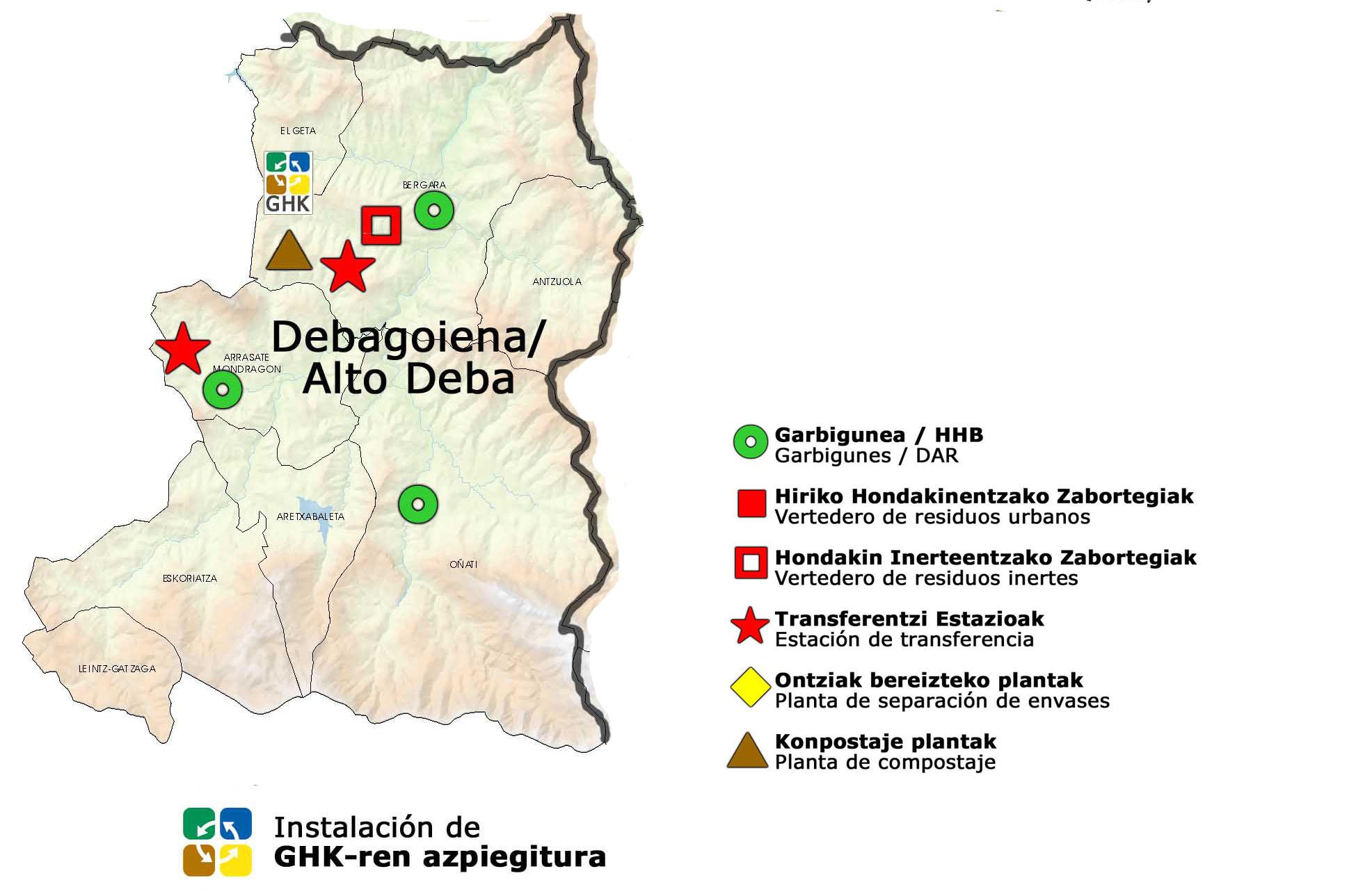 Debagoiena Mapa