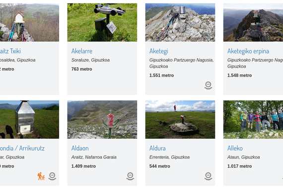 Mendiak app eta webgunean Gipuzkoako mendietako postontzien informazio osoa