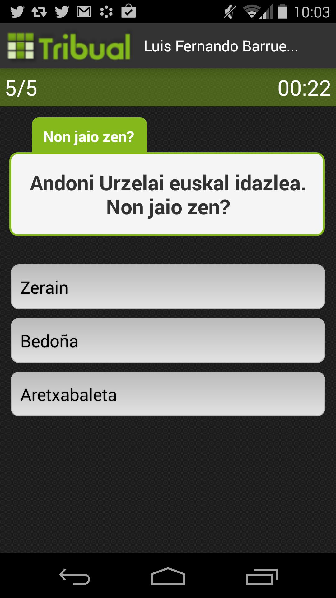 Tribual galdera