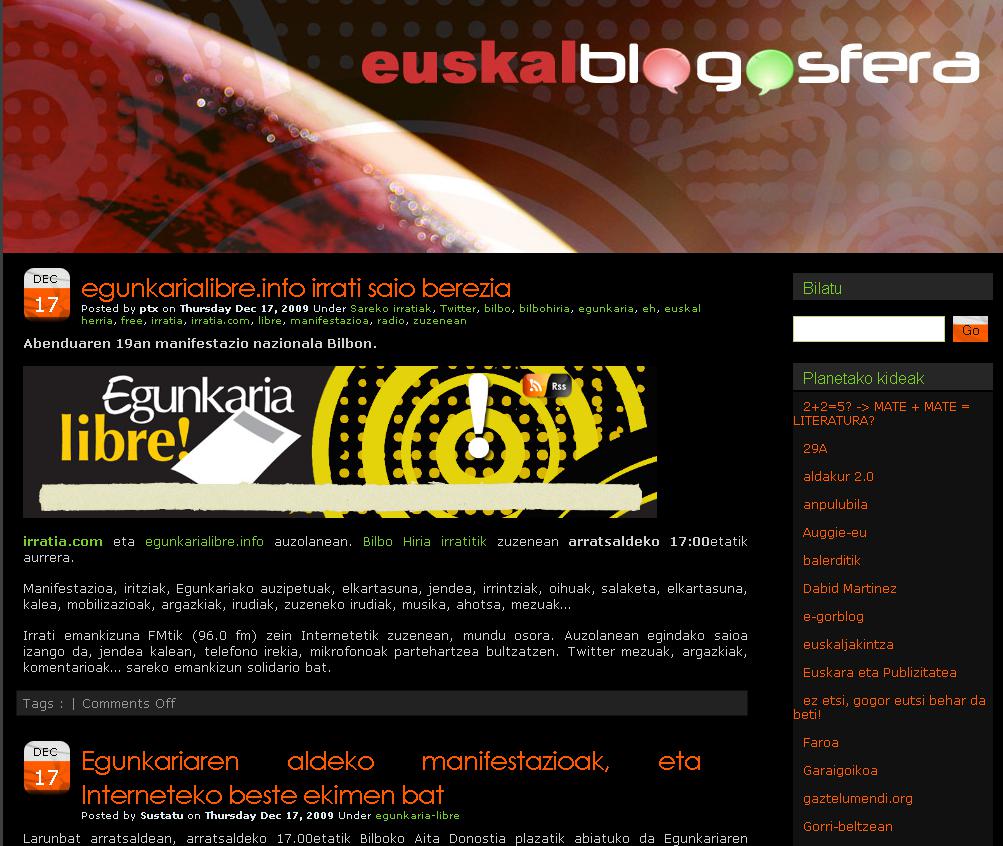 Euskal blogosfera