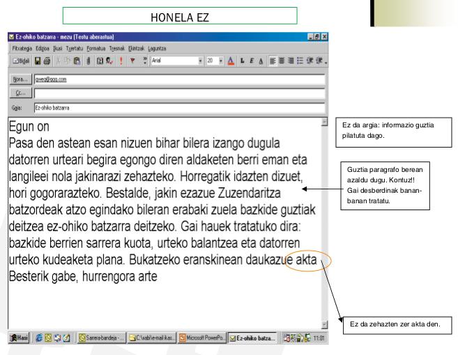 E-posta mezua, oker
