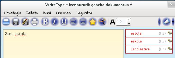 WriteType euskaraz