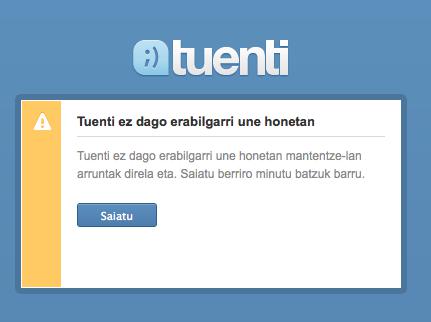 Tuenti error
