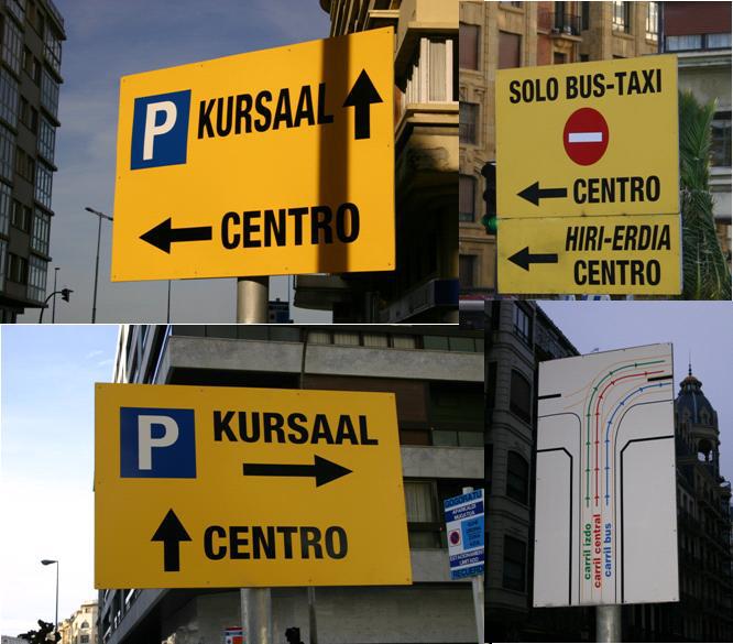 Donostiako udalaren kartelak gazteleraz