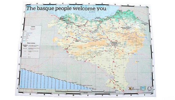 Euskal Herriko mapa turistikoa egin du Gaindegiak