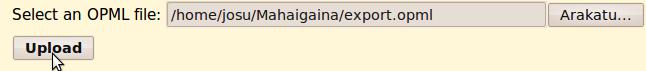 OPML artxiboa igotzen Google Readerrera