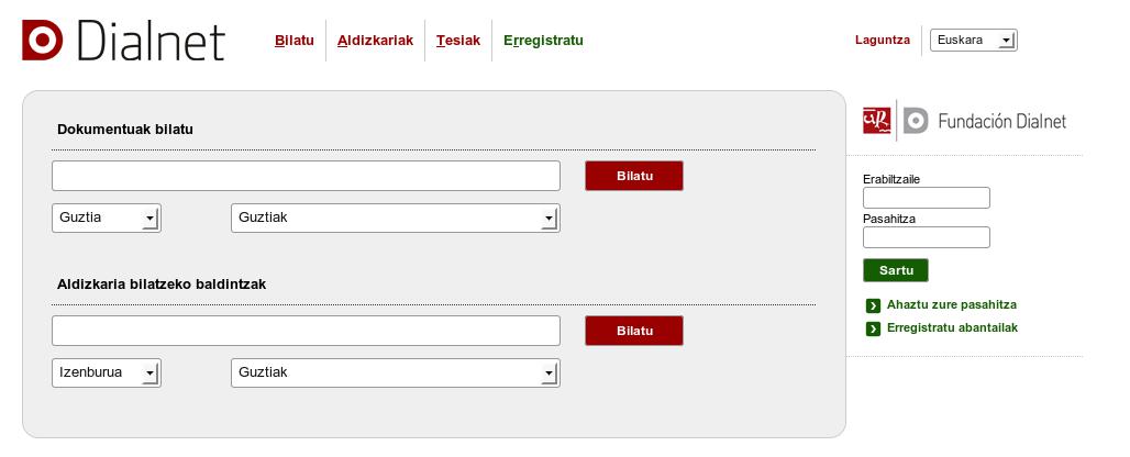 Dialnet euskaraz