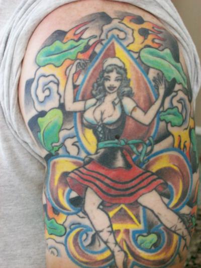 Pin-up tatuajea