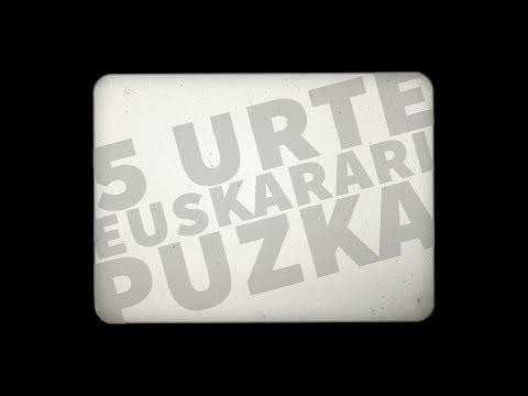 Errigora: 5 urte euskarari puzka