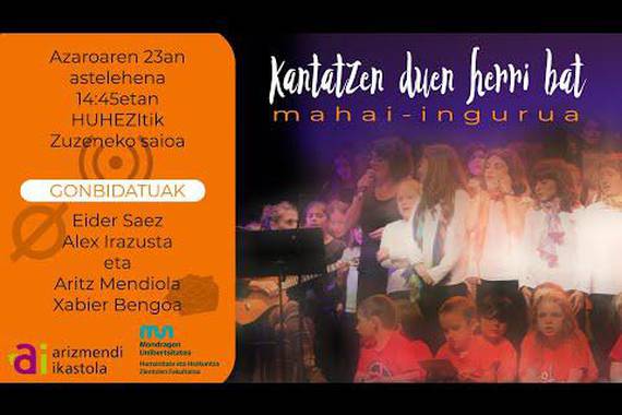 Kantatzen duen herri bat, mahaingurua