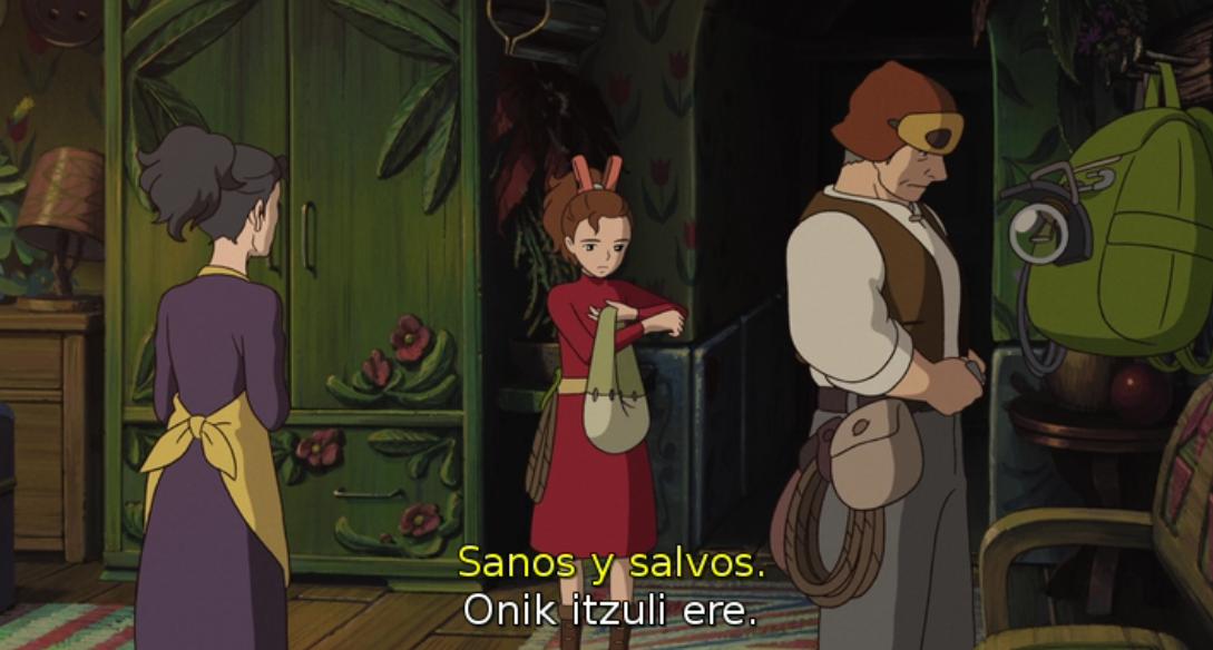 Arrietty, azpititulu bikoitzak