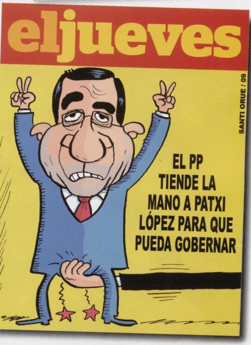 PPk Patxi Lopezi gobernatzeko luzatu dion eskua (El Jueves)