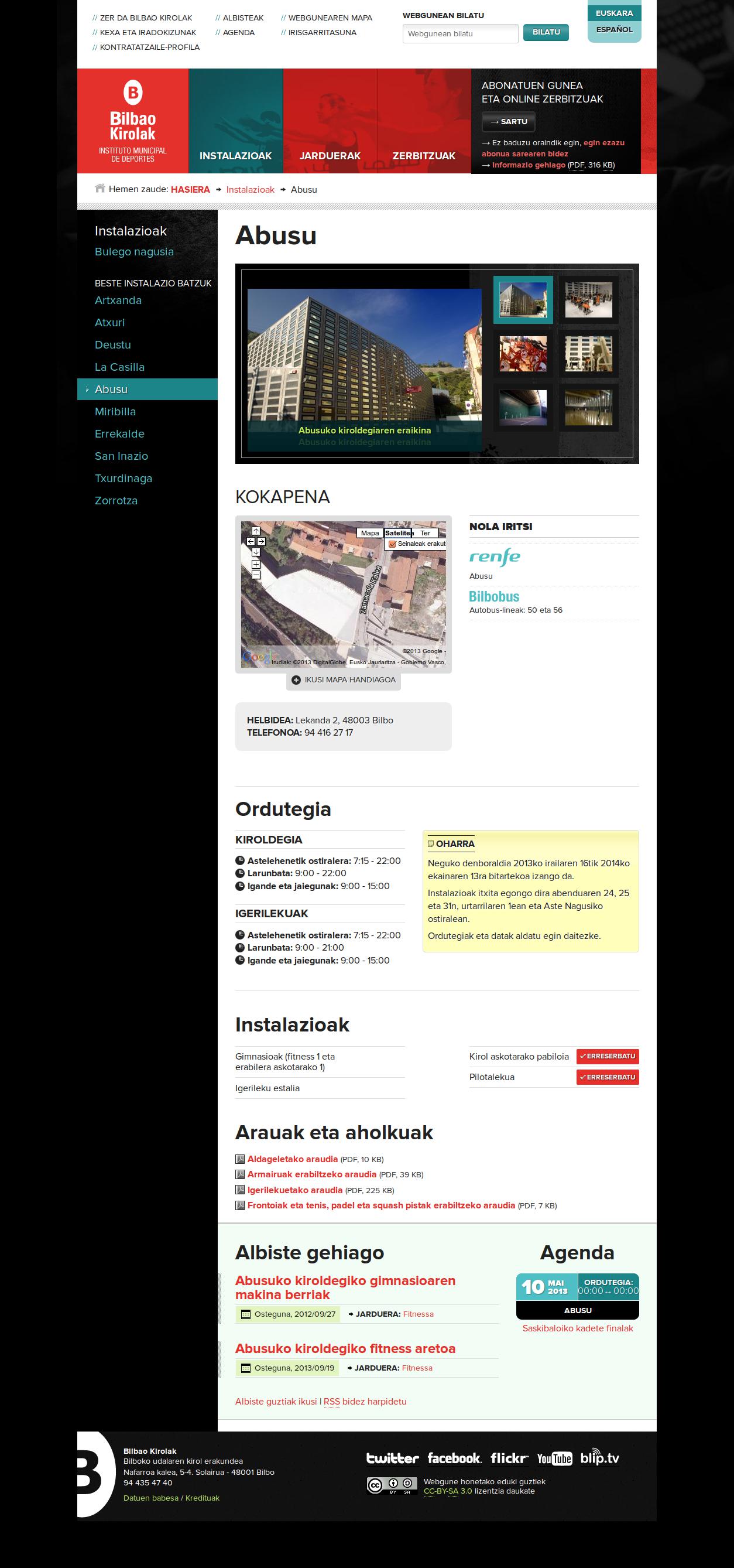 Bilbao Kirolak: Abusu auzoa