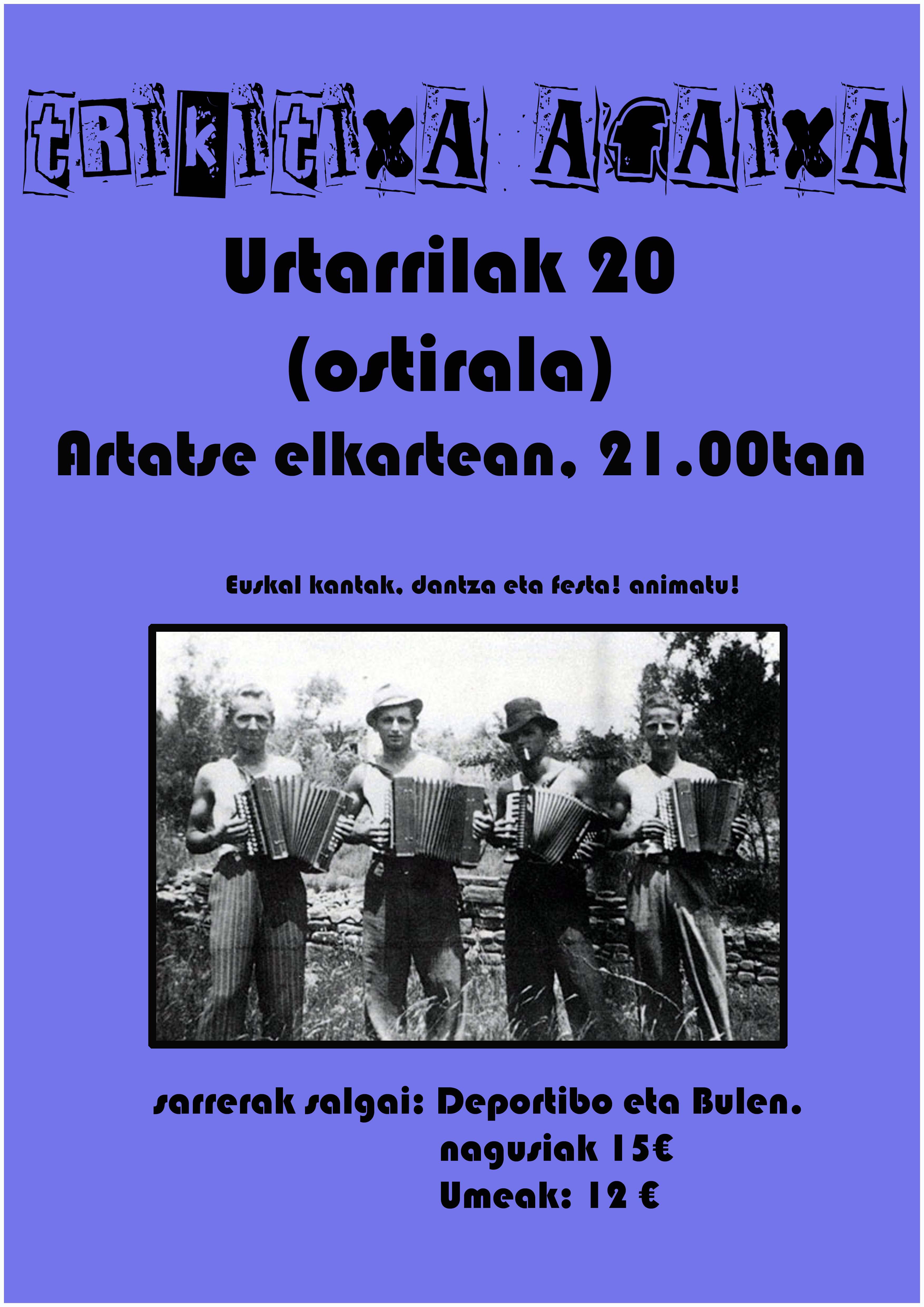 Triki batzordeko lehen afaria